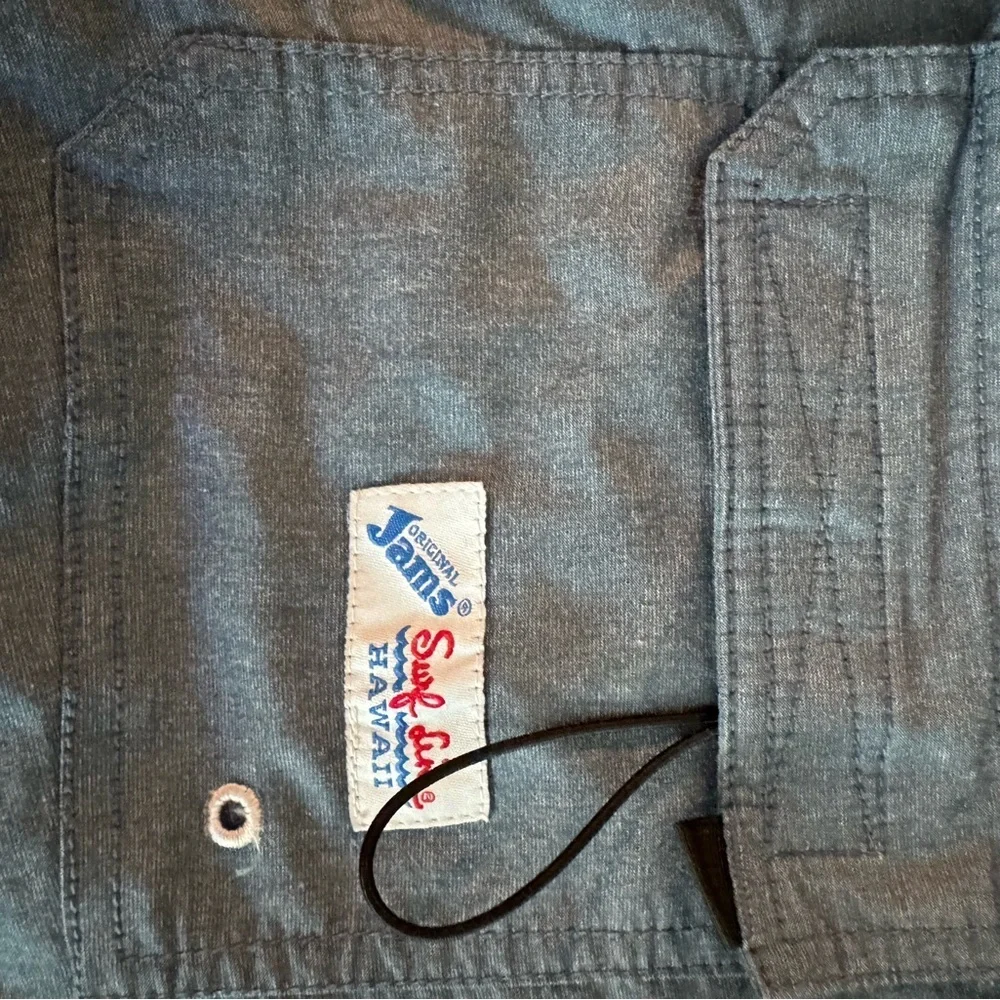 Original Jams Surf Line Hawaii Navy Board Shorts Size 28 Swim Trunks